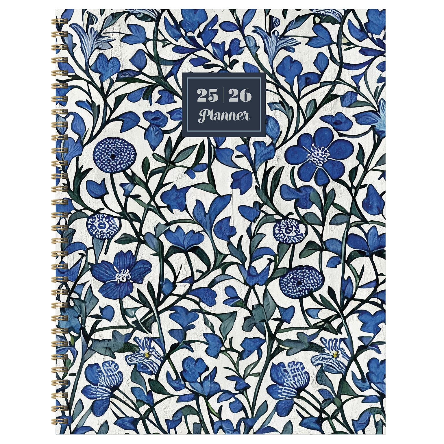 2025-2026 TF Publishing Francophile Flower 9 x 11 Academic Year Weekly & Monthly Planner, Paperboard Cover (AY26-9714)