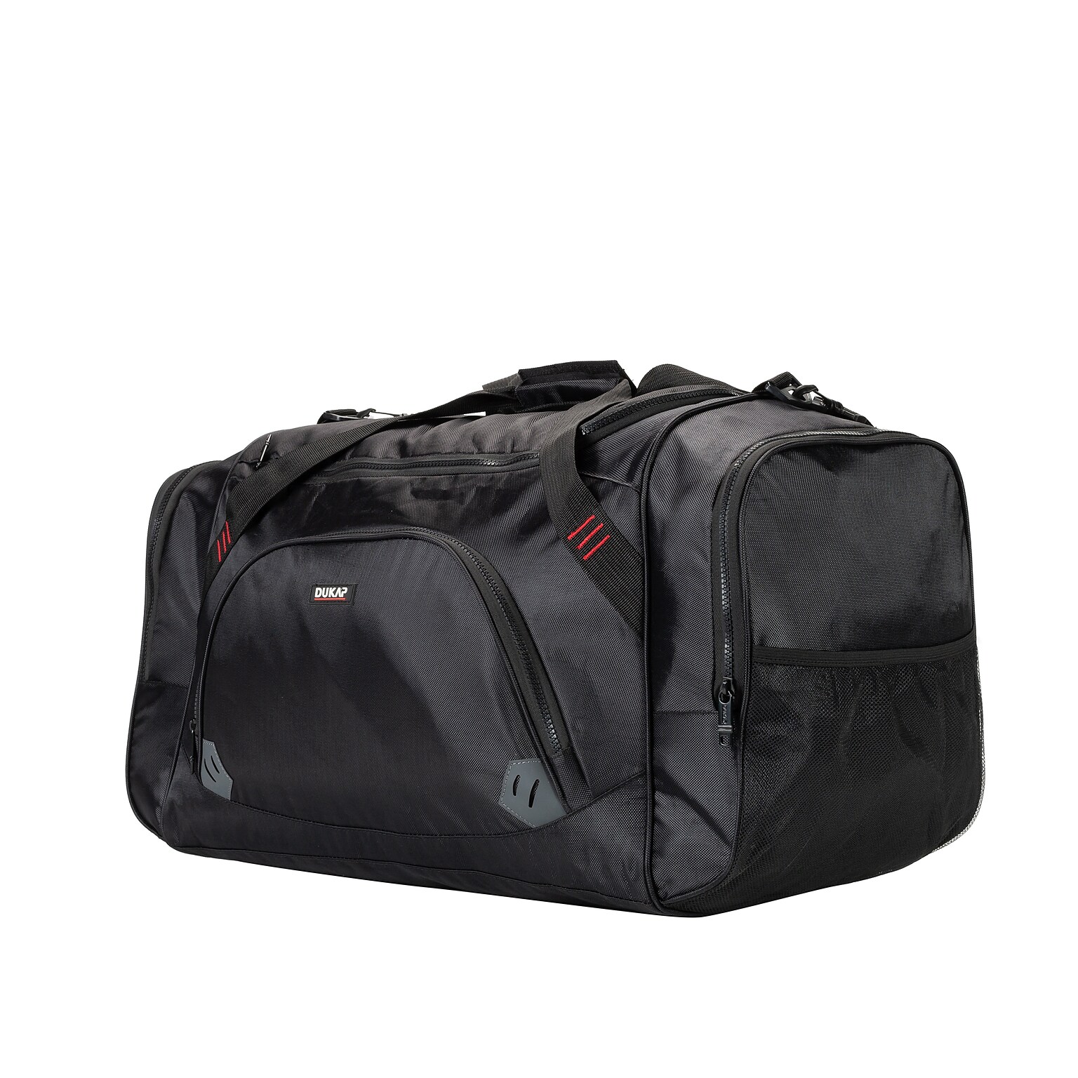 DUKAP Contender 20 Polyester Carry-On Sport & Gym Duffel, Black (BDK-CON-BLK)