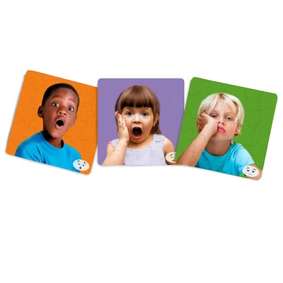 MINILAND 25-Piece Emotions Puzzles, 6/Set (MLE35270)