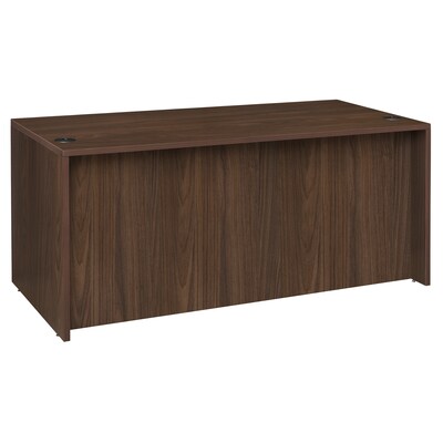 Regency Legacy 66 x 30 in. Office Desk with Double Pedestal Drawer Unit, Neo Walnut (LDP6630NW)