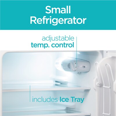 Black & Decker Adjustable Temperature Control Refrigerator w/Freezer, 3.1 Cu. Ft., Black (BCRDK32B)