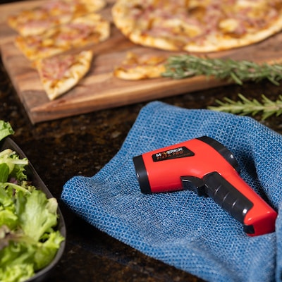 Maverick Stainless Steel Infrared BBQ Surface Thermometer, Red (IR-203R)