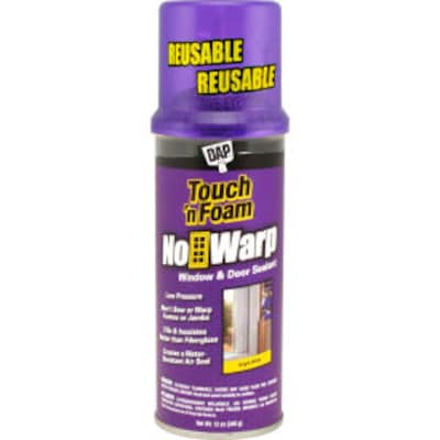 Dap Touch N Foam No Warp Window & Door Sealant, Cream, 12 oz., 12/Pack (B2321393)