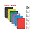 Better Office 1-Subject Notebooks, 4 x 5.5, College Ruled, 200 Sheets, 6/Pack (25906-6PK)