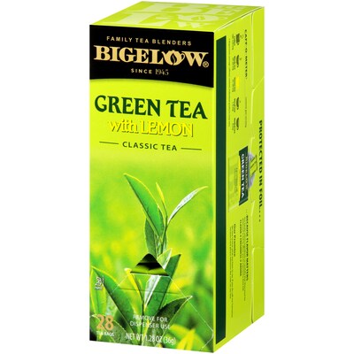 Bigelow Green with Lemon Tea Bags, 28/Box (RCB10346)