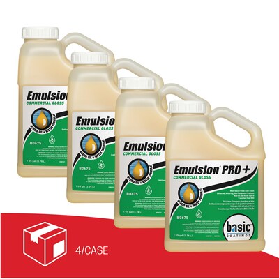 Betco Emulsion Pro+ Floor Finish and Sealer, 1 Gal. Bottle, 4/Carton (BETB06754312)