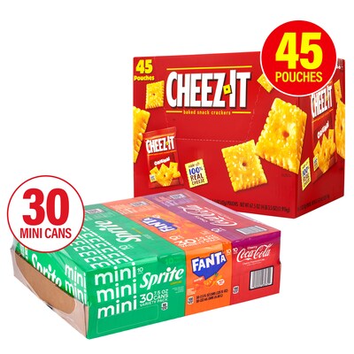 Coca-Cola Mini Variety Pack & Cheez-Itz Variety Pack, 2/Pack (600-04171)