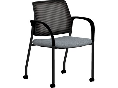 HON Ignition Fabric/Mesh Multipurpose Stacking Chair, Basalt/Black (HIGS6.F.H.IM.APX25.T)