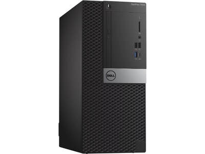 Dell OptiPlex 7050 Refurbished Desktop Computer, Intel Core i7-6700, 16GB Memory, 512GB SSD, 2TB HDD