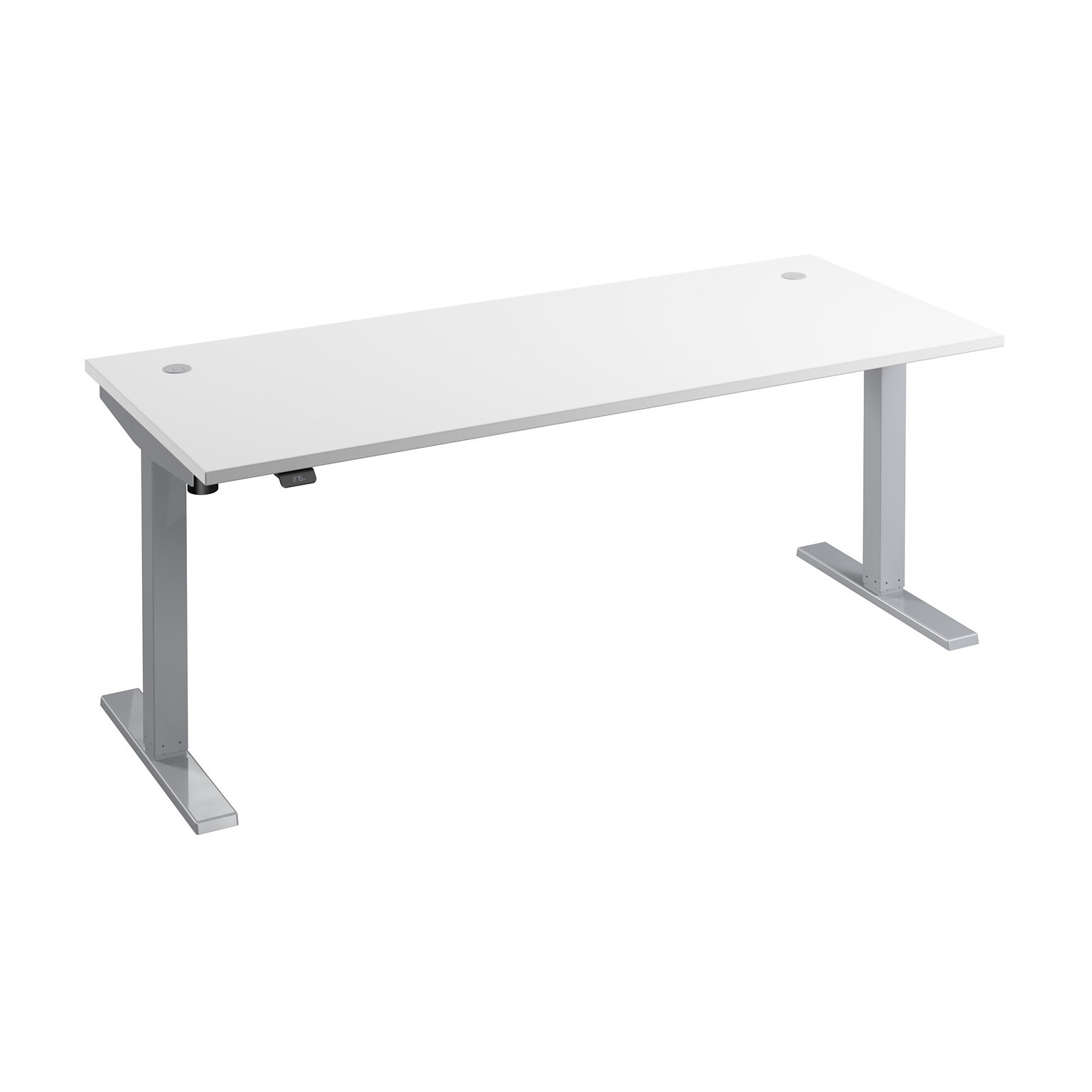 Bush Business Furniture Move 40 Series 72W Electric Height Adjustable Standing Desk, White/Cool Gray Metallic (M4S7230WHSK)