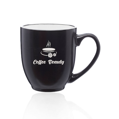 BISTRO TWO-TONE CERAMIC MUG 16 OZ