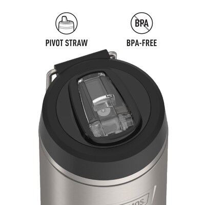 Thermos Icon Stainless Steel Vacuum Insulated Water Bottle, 32 oz., Matte Stainless Steel, (THRIS2332MS4)