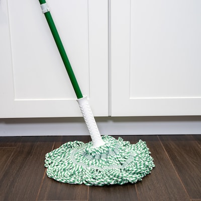 Libman Tornado Twist Mop Head, #16, White/Green, 4/Carton (2031)