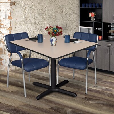 Regency Cain 48" Square Breakroom Table- Beige
