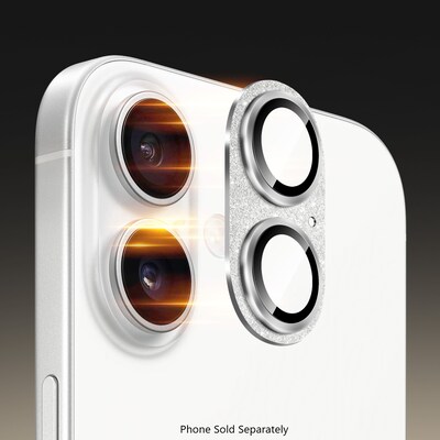 SaharaCase Ultra-Strong Camera Lens Protector for Apple iPhone 16 and 16 Plus, Glisten, 2/Pack (ZD00160)