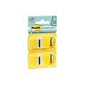 Post-it® Flags Value Pack, 1 x 1.7, Yellow, 50 Flags/Dispenser, 12 Dispensers/Box (680-YW12)