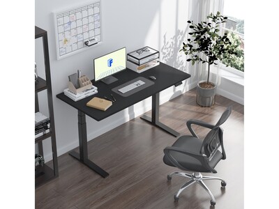 FlexiSpot E7 Pro 60"W Electric Adjustable Standing Desk, Black (E7BPRO6030-B)
