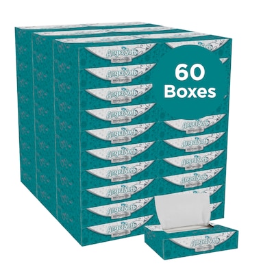 Angel Soft Professional Series Standard Facial Tissue, 2-Ply, 50 Sheets/Box, 60/Carton (48550)