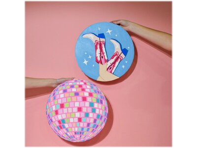 Art 101 Gallery Disco Cowgirl Paintable Canvas Art Set, 2/Pack (25030MB)