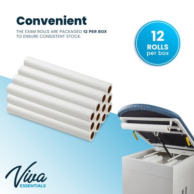Viva Comfort 225 x  21 Exam Table Paper, Smooth, 12/Pack (ADIME916-S-21-MK)