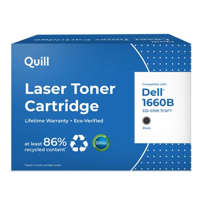Quill Brand® Remanufactured Black Standard Yield Toner Cartridge Replacement for Dell C1660 (7C6F7) (Lifetime Warranty)