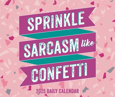 2025 Willow Creek Sprinkle Sarcasm Like Confetti 6.2" x 5.4" Day-to-Day Calendar (41024)