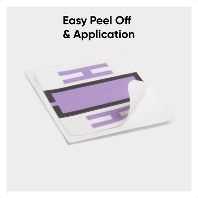 Smead BCCR Color Coded Alphabetic Labels, H, Lavender, 500/Roll (67078)