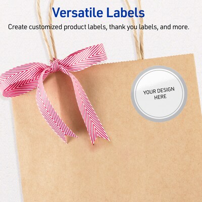 Avery Laser/Inkjet Circle Multipurpose Labels, 2" Dia., White, 60/Pack (S00-F39)