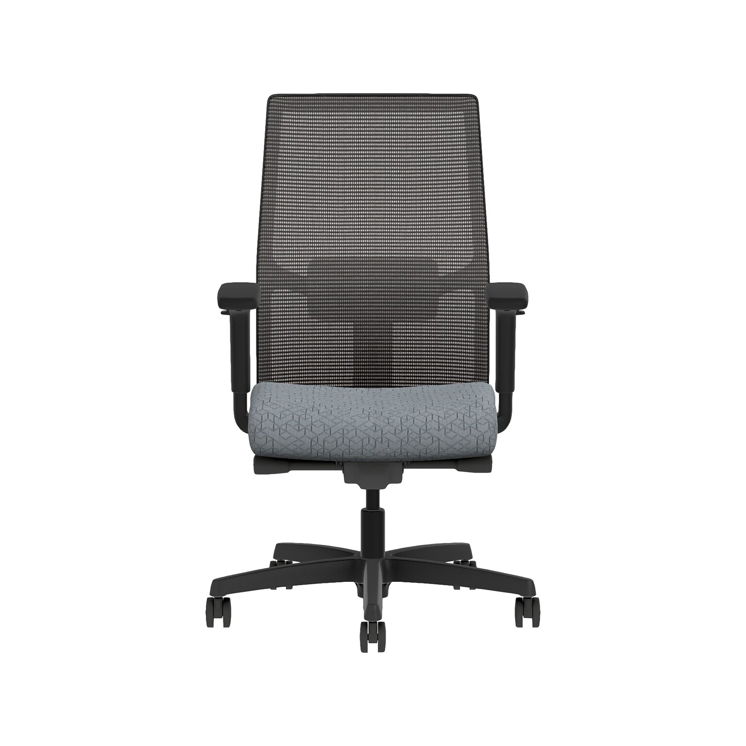 HON Ignition 2.0 Fabric/Mesh Swivel Task Chair, Basalt/Black (HIWMMKD.Y2.A.H.IM.APX25.BL.SB.T)
