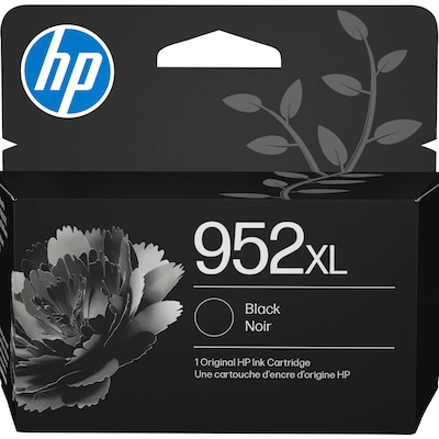 HP 952XL Black High Yield Ink Cartridge, Prints Up to 2,000 Pages (F6U19AN#140)