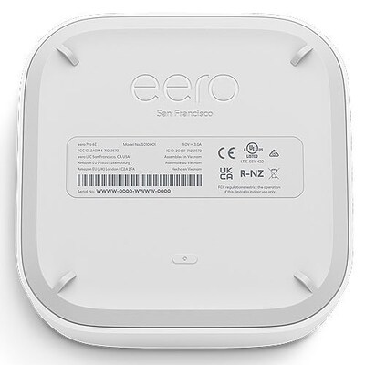 eero Pro 6E AX & AC2402 Tri-Band Mesh Wi-Fi Router, White (EOS011111)