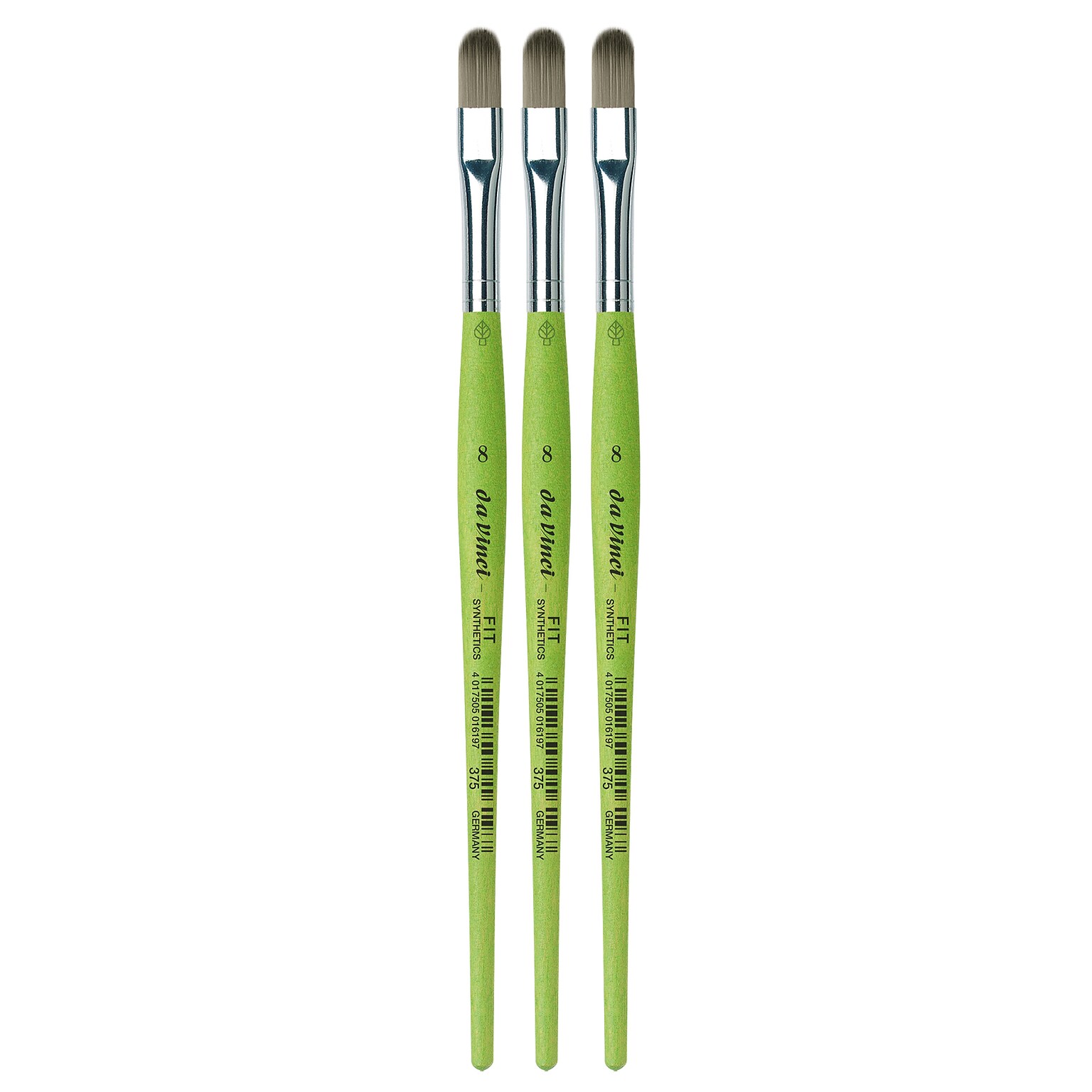 da Vinci FIT Synthetics Acrylic & Tempera Student Filbert Brush, 3 /Pack (DVXVA3758-3)