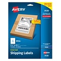 Avery TrueBlock Inkjet Shipping Labels, 5-1/2 x 8-1/2, White, 2 Labels/Sheet, 25 Sheets/Pack (8126