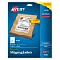 Avery TrueBlock Inkjet Shipping Labels, 5-1/2" x 8-1/2", White, 2 Labels/Sheet, 25 Sheets/Pack (8126)