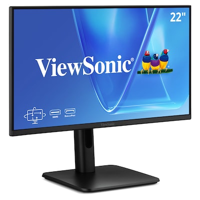 ViewSonic Ergonomic 22 FHD 120Hz LCD Monitor, Adjustable, Universal Docking Station, Black (VG2242)
