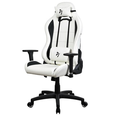 Arozzi Torretta SoftPU Faux Leather Ergonomic Racing Gaming Chair, White (TORRETTA-SPU-WT)