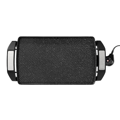 THE ROCK by Starfrit 16.5 x 9.75 Electric Reversible Griddle, Black (024427-002-0000)