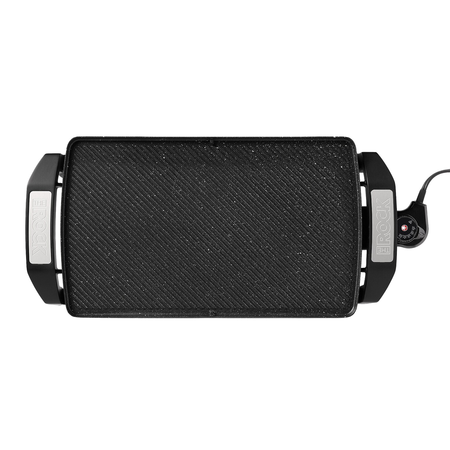 THE ROCK by Starfrit 16.5 x 9.75 Electric Reversible Griddle, Black (024427-002-0000)