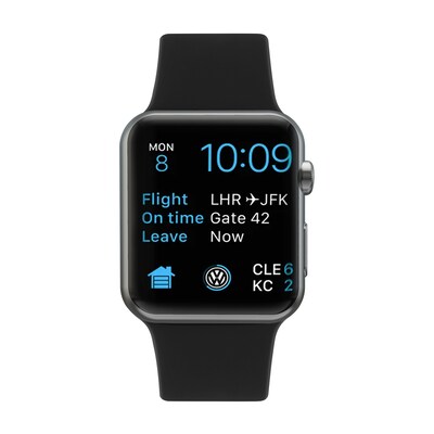 LAX Silicone Band for Apple Watch, Black