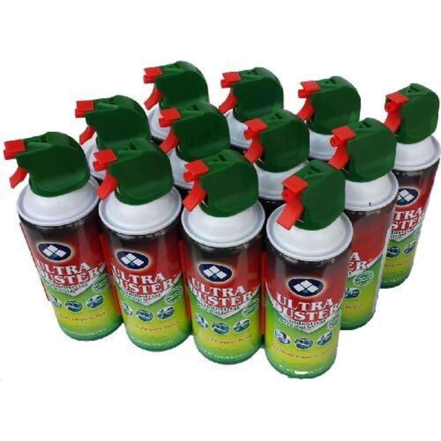 Ultra Duster Industrial Strength Compressed Air Duster Cleaner 10 oz., 12/Pack (UDS-10P12)