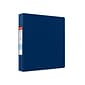 Staples Heavy Duty 1 1/2" 3-Ring Non-View Binder, D-Ring, Blue (ST56273-CC)