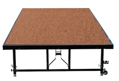 NPS 16" - 24" Height Adjustable Transfix Stage Platform, 4' x 8', Hardboard Floor (TFXS48961624HB)