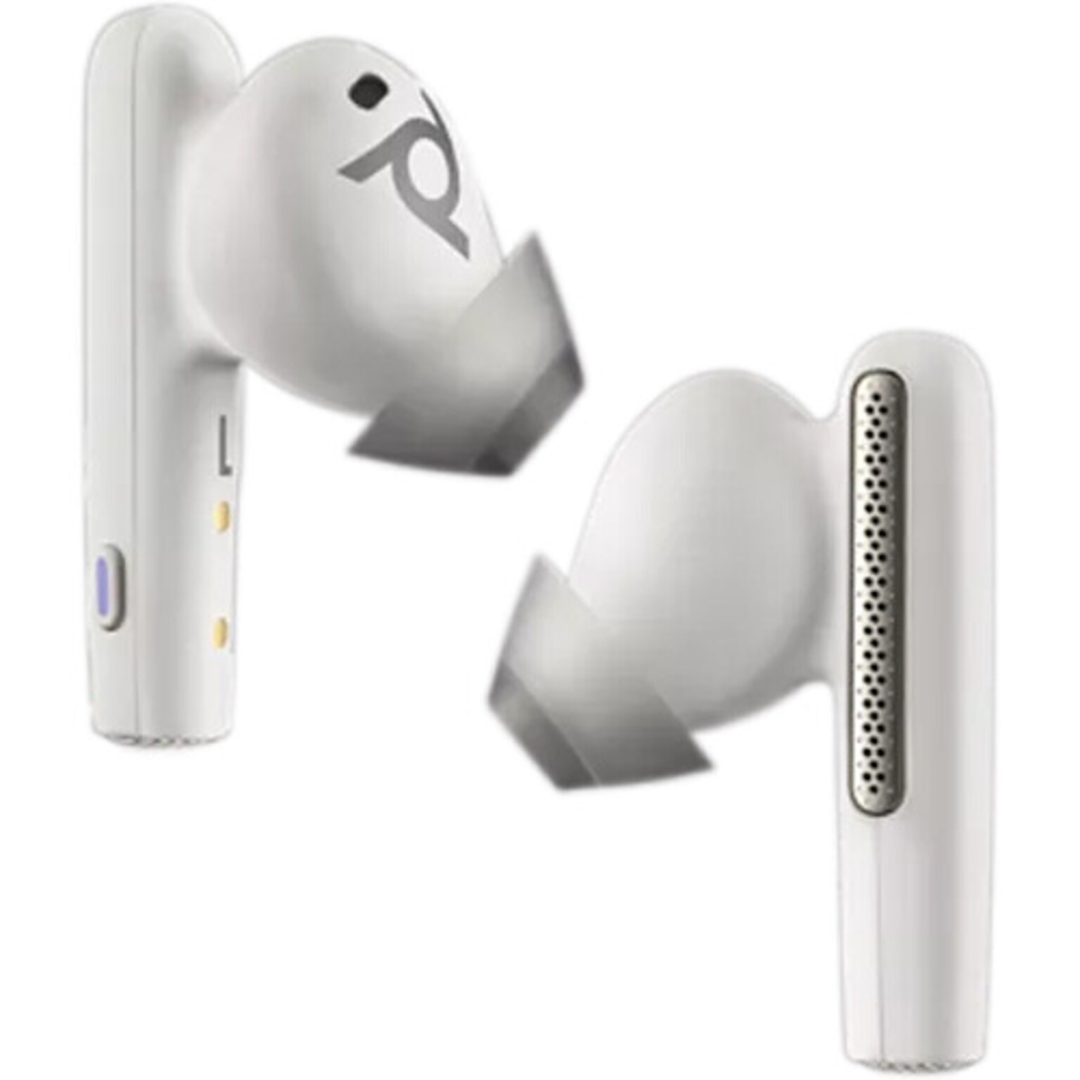 Plantronics Voyager Free 60+ UC Wireless Bluetooth Earbuds, USB-C Teams, White Sand (7Y8G8AA)