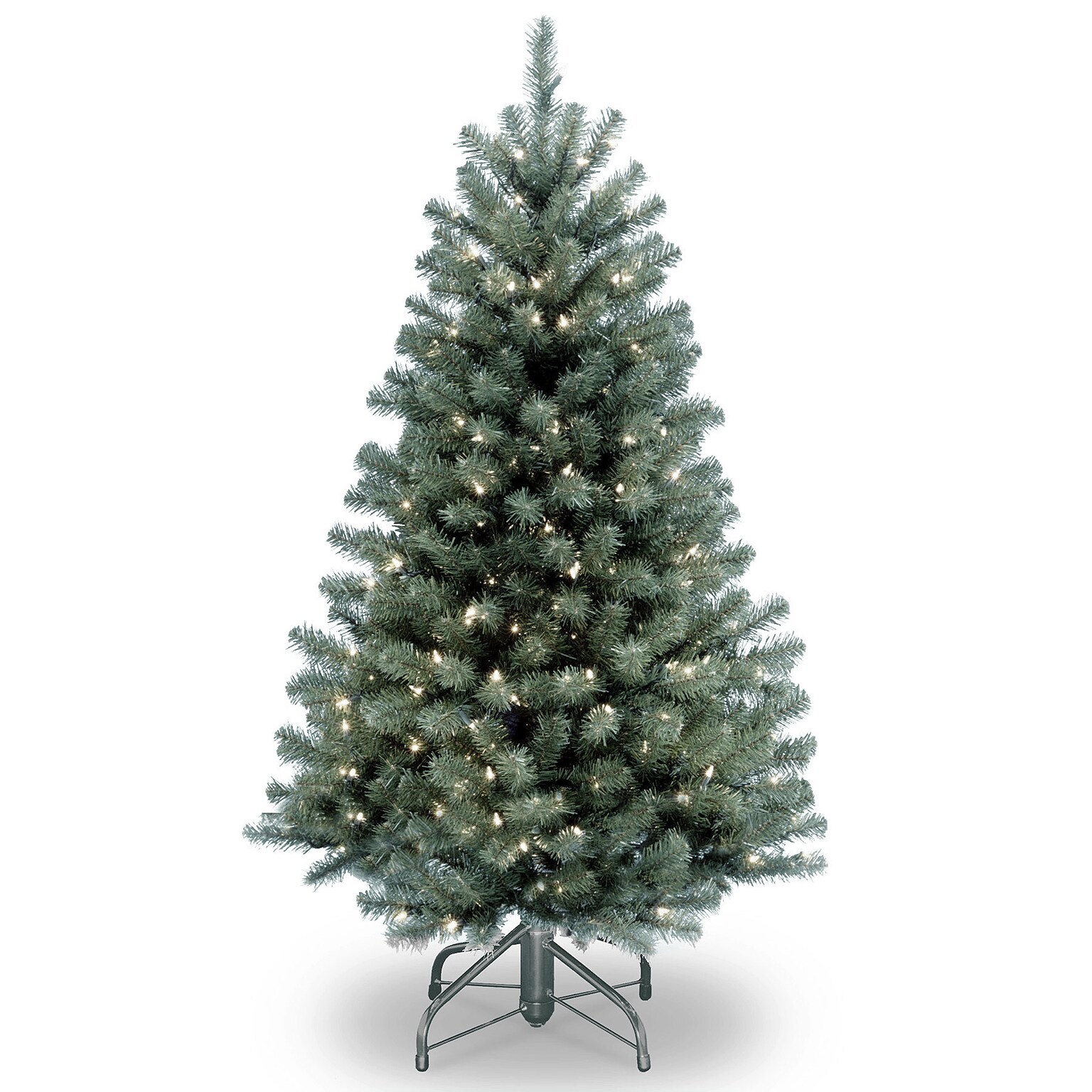 National Tree Company North Valley Blue Spruce Artificial Christmas Tree, 4.5 ft., Clear Lights (NRVB7-306-45)