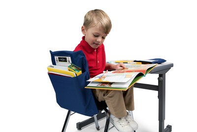 Seat Sack Seat Storage, 16" x 9" x 2.5", Blue, 10/Pack (00114BUNDLE)