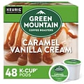 Green Mountain Caramel Vanilla Cream Coffee, Keurig® K-Cup® Pods, Light Roast, 48/Box (350072)
