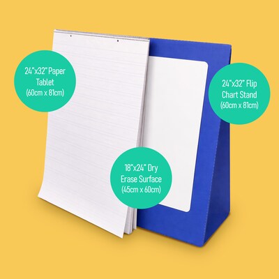 Flipside Tabletop Easel Pad, 33", Primary Lined (30503)