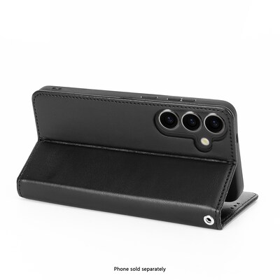 SaharaCase Indy Wallet for Galaxy S25, Shock Absorbing, Scorpion Black (CP00746)
