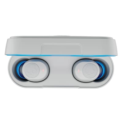 Skullcandy Jib True 2 Wireless In-Ear Stereo Earbuds, Bluetooth, Light Gray/Blue (S1JTW-P948)