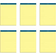 TOPS Docket Notepads, 8.5 x 11.75, Narrow Ruled, Canary, 100 Sheets/Pad, 6 Pads/Pack (TOP 63376)